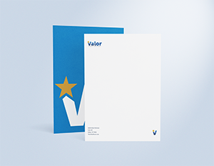 Valor Healthcare Letterhead design